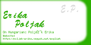 erika poljak business card